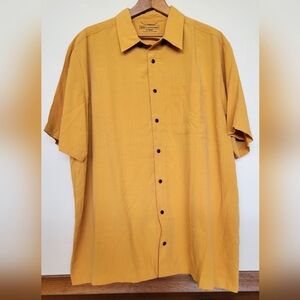5.11 Tactical XL Men's Mustard, Snap Button, Mesh Lined Short Sleeve Shirt, EUC